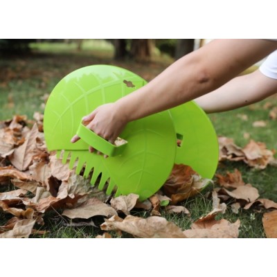 Pair of Leaf Scoops, Hand Rakes for Lawn and Garden Cleanup   567454138